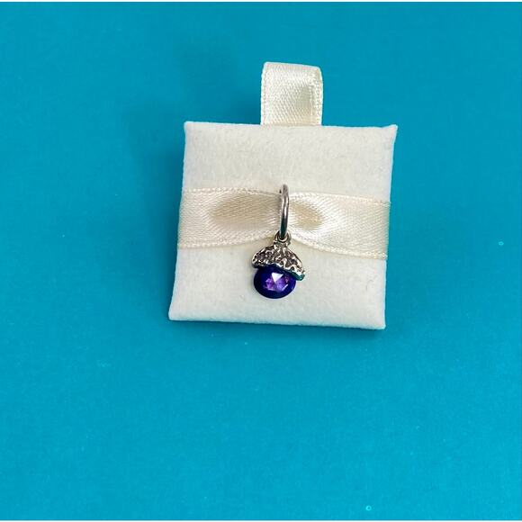 Waxing poetic February birthstone charm - Picture 1 of 3